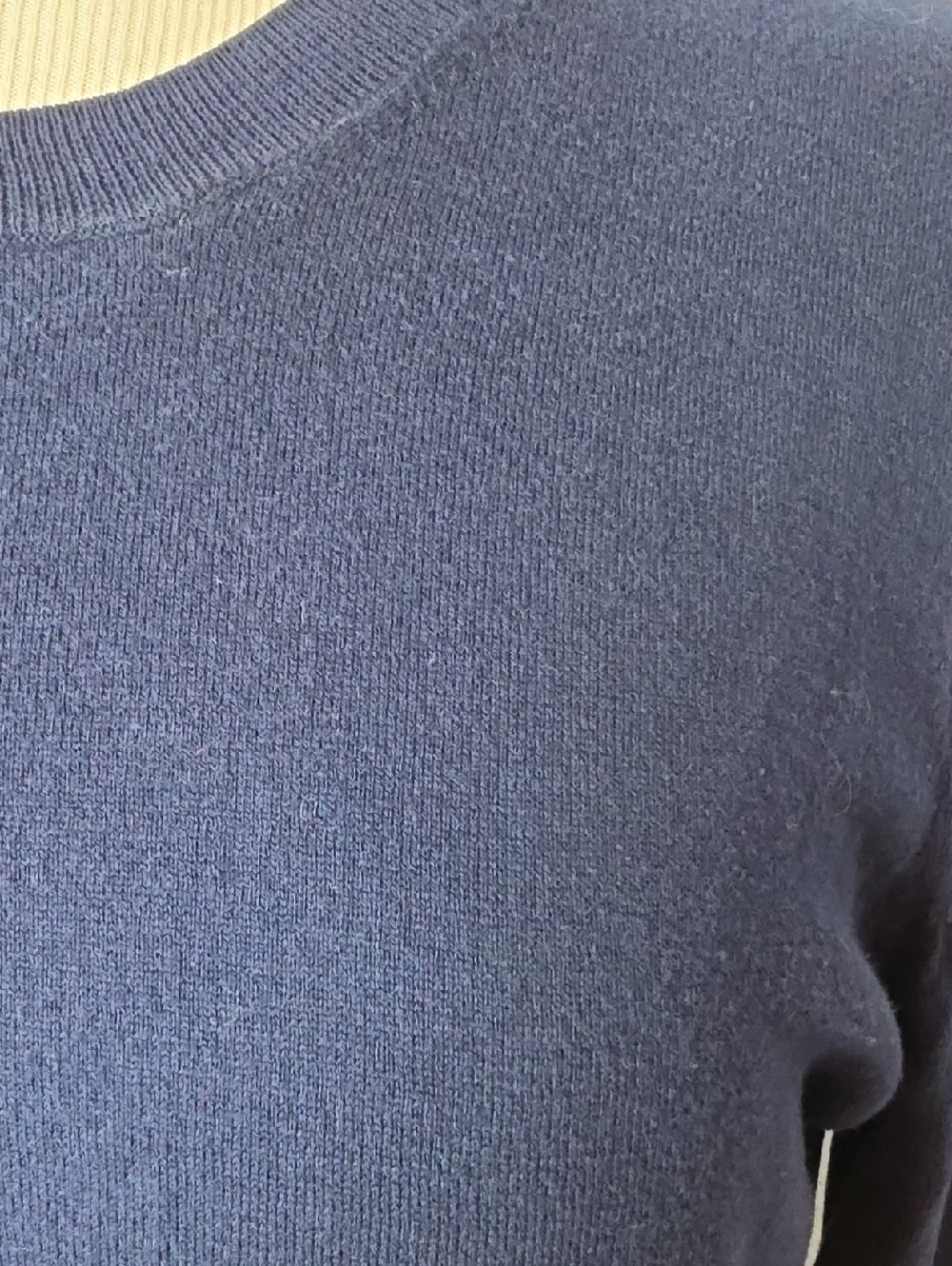 J.CREW FACTORY Teddie Navy Blue 100% Cotton Career Preppy Crewneck Sweater L - Picture 5 of 7
